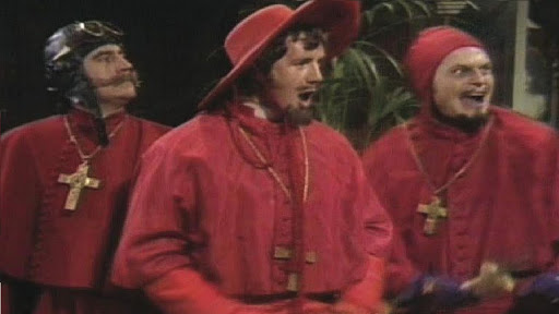 Scena ze skeczu Monty Pythona Hiszpańska Inkwizycja